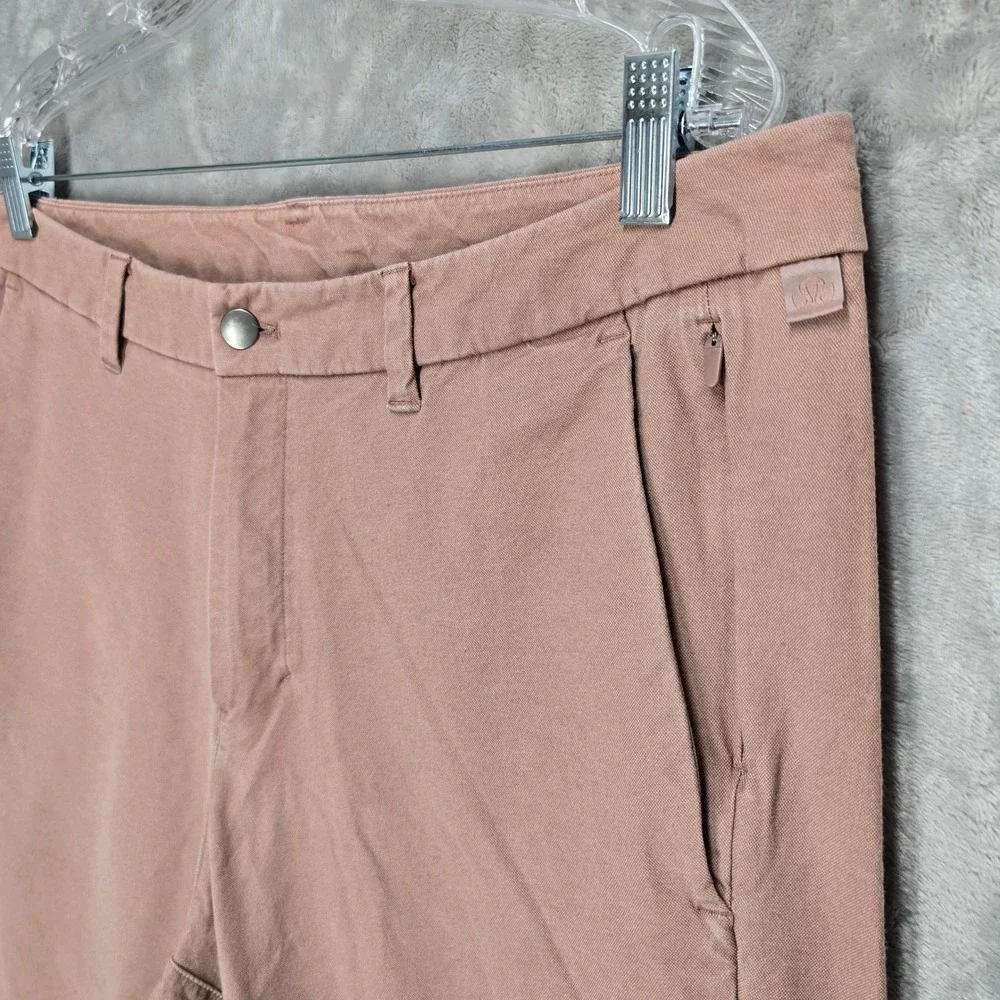 Lululemon Commission Pant Men 36 Clay Tech Canvas Slim Straight LM5ACNS Gorpcore